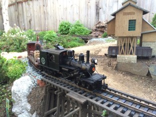 Climax #3 crosses the Priya Canyon Trestle. A Trevor Park photo.